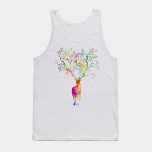 Stag with Tree Horns Tank Top